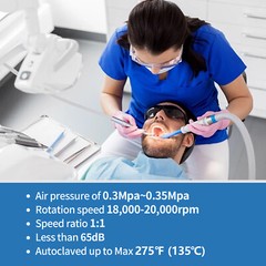 10Pcs Dental Low Speed Contra Angle Handpiece External Water Spray for NSK Style