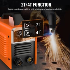 HITBOX 45A Plasma Cutter – 110/220V Non-Touch Non-HF Pilot Arc，LED Display USA