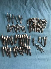 8 Ounces (Over 90 Total) of New Hollow Pop and Cherry Aluminum Rivets