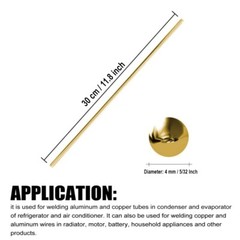 Brass Rod Stock Kit – 8 PCS Solid Brass Round Bars, 4mm/5/32″ x 12″ Length