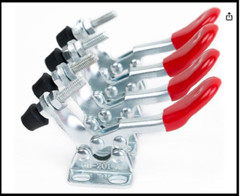 4PCS Hand Tool Toggle Clamp 201A Antislip Red Horizontal Clamp 201-A