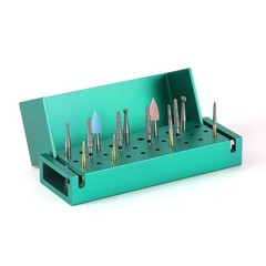 30 Holes Dental Burs Block Holder Disinfection Sterilization Box for RA FG Bur