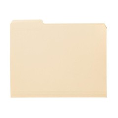 Heavyweight File Folders 1/3 Cut Manila 25 Pack Letter Size Organize Documents