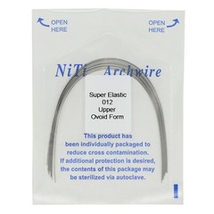 Dental Orthodontic Niti Super Elastic Arch Wires Round Rectangular Ovoid Natural