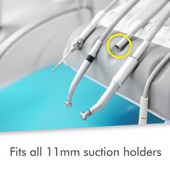 100 (1 Bag) HVE High Volume Evacuation Suction Dental Tips, Vented (White)