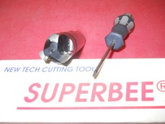 SuperBee Indexible Convex Radius Cutter 1.25 Dia 3Fl 1.25 Shank BE8031580-R5