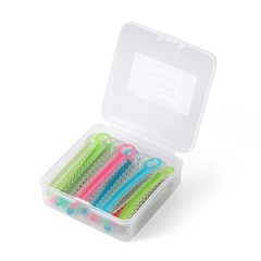 1040pcs/box Dental Orthodontic Ligature Ties Elastic Rubber Bands Dark Light