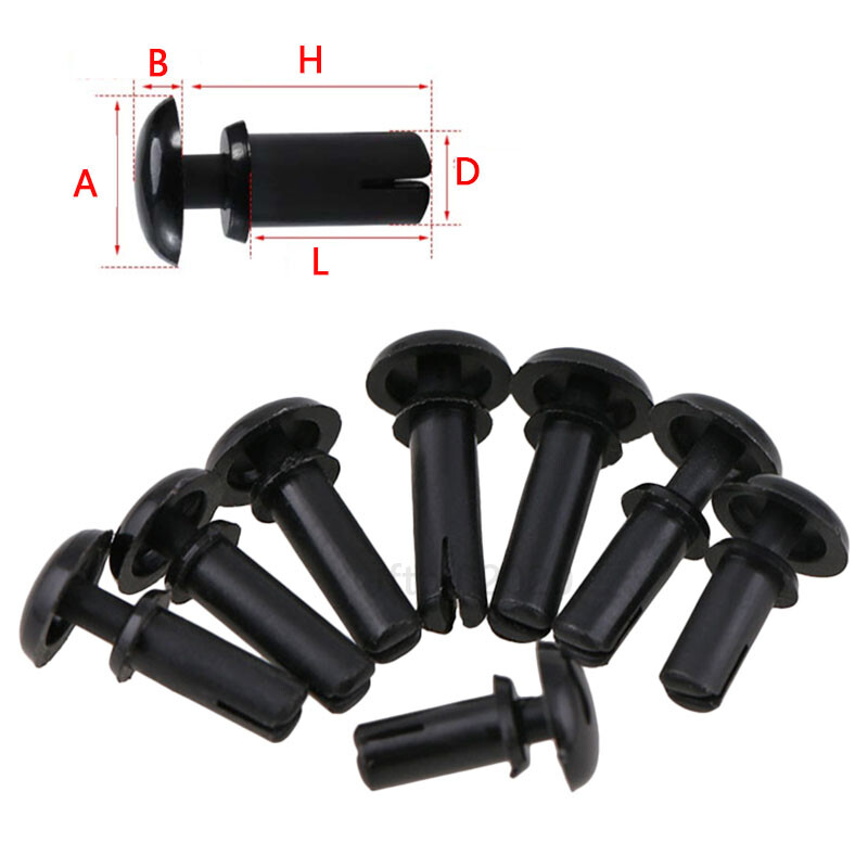 Black Plain Nylon Plastic Snap Rivets Various Sizes And Lengths Rivet – Quality