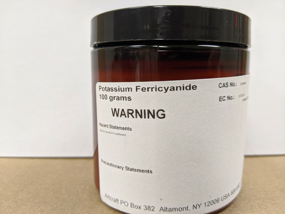 Potassium Ferricyanide – 100 Grams – Photo chemical cyanotype