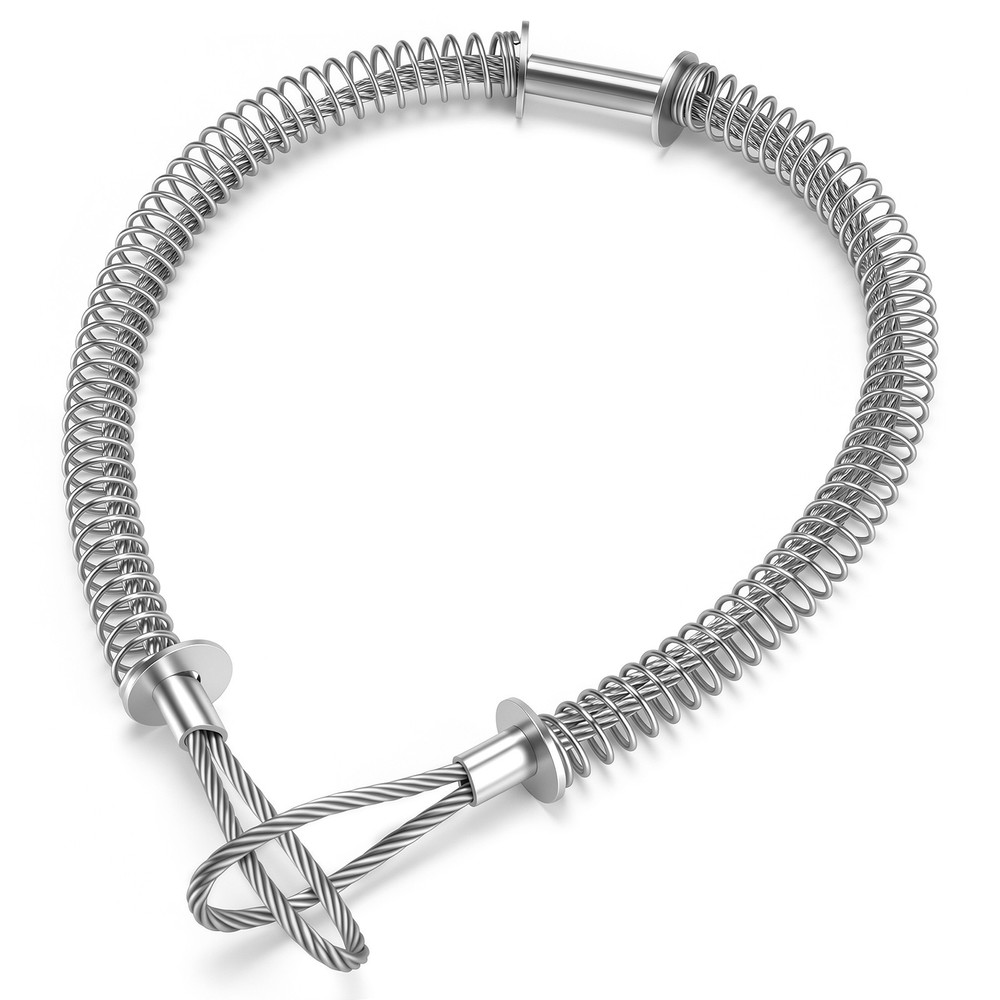 1/8″ x 20″ Hose Whip Safety Cable – Heavy Duty Whip Check for Hydraulic Lines