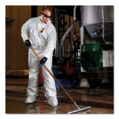 KleenGuard 44334 A40 Elastic-Cuff Ankle Hood Boot Coveralls – XL, WHT (25/CT)New