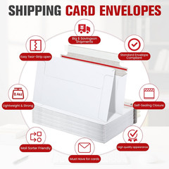 240 Pack Rigid Mailers, 7″X4.35″ Trading Card Shipping Envelopes for Collectors