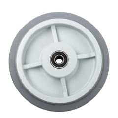 4 Pack Gray 1/2″ Axle Hole Replace Polyurethane 900 Pounds 8″ Caster Wheels