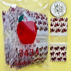 3434 MINI ZIP DESIG BAGS 3/4″ X 3/4″ / 10 DSN PREMIX 1000PCS 2.5MIL READ DETAILS