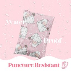 100 PCS 10×13 Inch Christmas Holiday Poly Mailer Pink Santa Shipping Bags