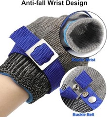 LV9 Safety Stainless Steel Mesh Gloves Anti Knife Cut Chain Mail Work Gloves