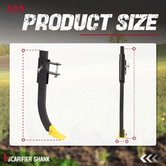 6 Steel Scarifier Shank w/Hardware For ATV/UTV Manual Implement Lift 1 Point