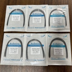 Dental Orthodontic Arch Wire NiTi Stainless Steel Ovoid/Natural Round Wires