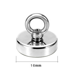 1pc Neodymium Fishing Magnet Eyebolt Heavy Duty Salvage Magnet – NEW