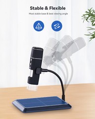 TOMLOV WiFi 1000X Digital Microscope 1080P USB Coin Magnifier Camera for iPhone