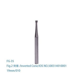 10Pc Dental Tungsten Carbide Inverted Cone FG-35/36/37 Burr High Speed Handpiece