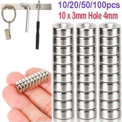 10 50 100Pc Strong Countersunk Ring Magnets 10*3mm Rare Earth Neodymium 4mm Hole