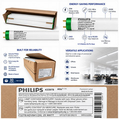 Philips Alto F32T8 25W 4ft T8 4100K Cool White ADV841 Case of 30 – Bulk Lot NEW
