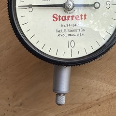 Starrett Dial Indicator .0005″ Graduation 8.000-12.125″ Range No. 84-134-7 USA