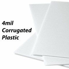 6″x24″ 4mm Corrugated Plastic Blank Yard Sign – Set of 12