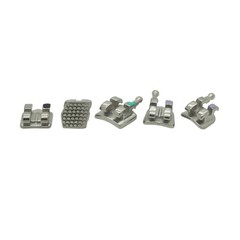 Dental Orthodontic Metal Brackets MIM Mini Braces Roth MBT 022 018 345 Hooks 5-5