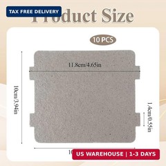 10 PCS Microwave Oven Waveguide Cover, Universal Mica Waveguide Cover, Mica Plat