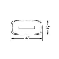 Optronics (A-32RBP Red Lens Reflector Clearance Marker Light