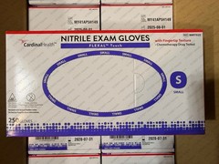 2500 SMALL HALYARD NITRILE STERLING SG EXZAM GLOVES (1xCASE) powder & latex free