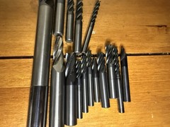 Lot 7.15 Lbs Of Tungsten Carbide Endmills And Inserts,Cutters. 1/4 Still Usable