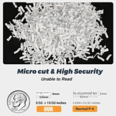 100-Sheet Auto Feed Paper Shredder 4.5 Gall Commercial Cross Cut for Home Office