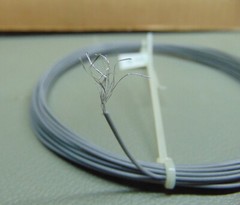 25 feet 24 AWG Silver Plated copper PTFE Wire Gray 19 strand made in USA SPC