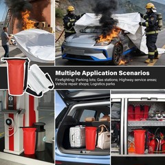 Car Fire Blanket, Emergency Fireproof Blanket for Vehicle, Truck, Motor Vehicle