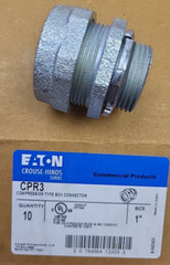1″ Compression Connector Malleable Iron Type Rigid Eaton Crouse-Hinds CPR3 10/PK