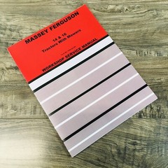 Massey Ferguson 14 & 16 Tractor W/ Mower Service Manual Repair Shop Technical MF