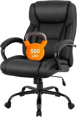 Big & Tall Executive Office Chair – 500lbs Capacity Ergonomic Comfort