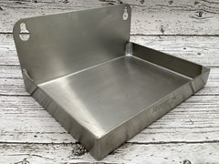 Stainless Wall Mount Drip Tray Grate Backsplash 5” x 6″ Draft Beer Kegerator Keg