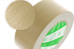 NICHIBAN Cloth Tape, 100mm x 25m Roll, 102N7-100, Yellow Earth