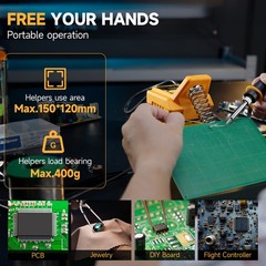 Cordless Soldering Iron Station Digital LCD Display for Dewalt 20V Max Battery