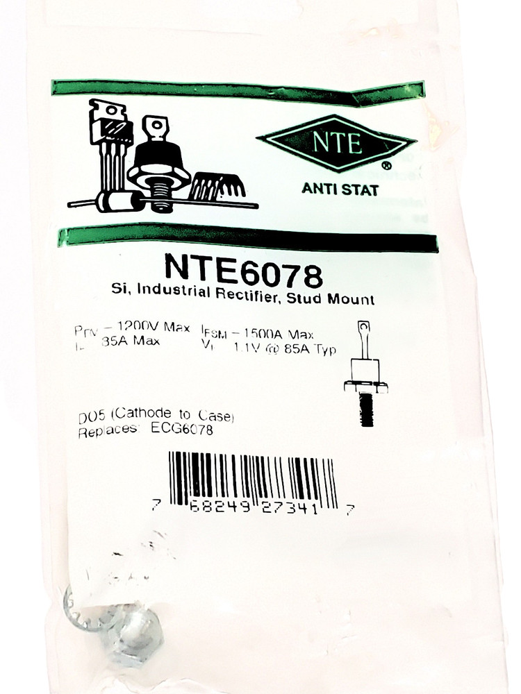 NTE6078 “Original” NTE Rectifier diode STUD 1 pc