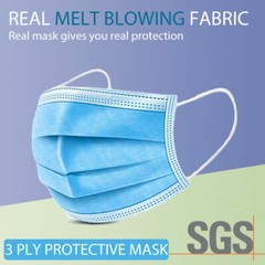 50 Disposable Face Mask 3-ply Mouth Cover Medical Surgical Dental Mask 50 Masks