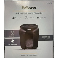 Fellowes 8MC Shredder 8 Sheet Micro-Cut Paper Shredder – Medium Use (LX41RS)™