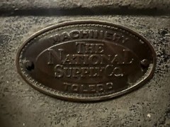 Vintage “The National Supply Co” Toledo Ohio Cast Iron Pair Of Legs Off Lathe