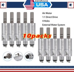5* NSK Style Dental Slow Low Speed Handpiece Air Motor E-type 4 Holes Micromotor