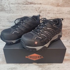 MERRELL Size 12 EE Men’s Moab Vertex Vent Comp Toe Black Work Shoe (J36461W)