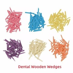 Dental Wooden Interdental Wedges Steel wedge With Metal Plastic Wedge Knife